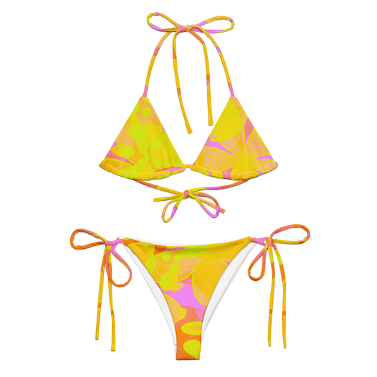 Unkle Jungle Island Flower String Bikini