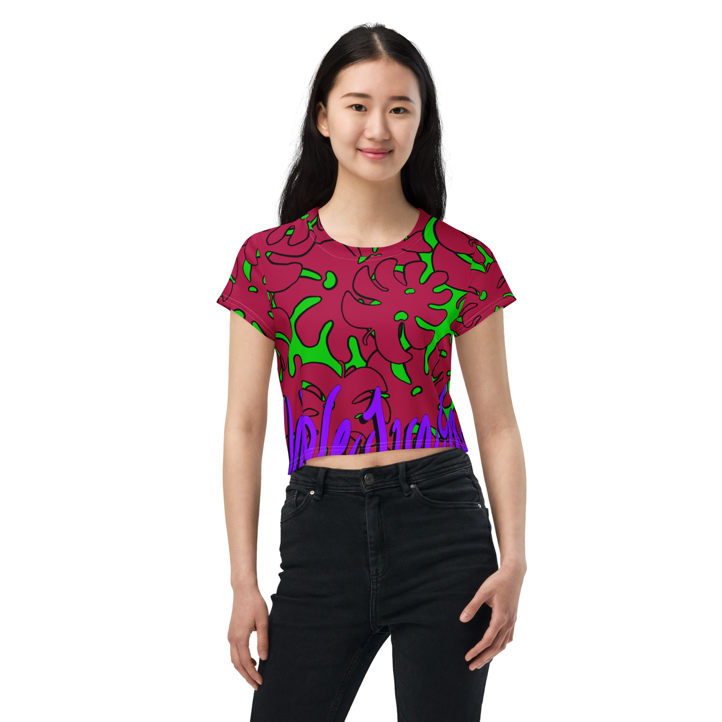 Unkle Jungle Island Leaf Crop Tee