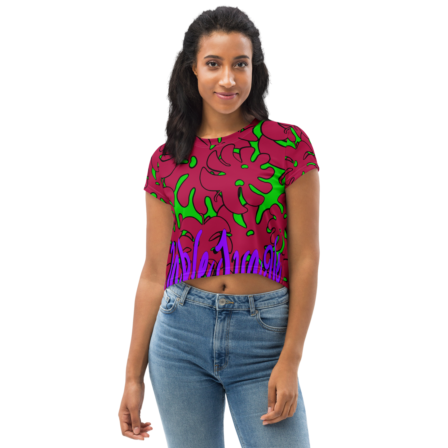 Unkle Jungle Island Leaf Crop Tee