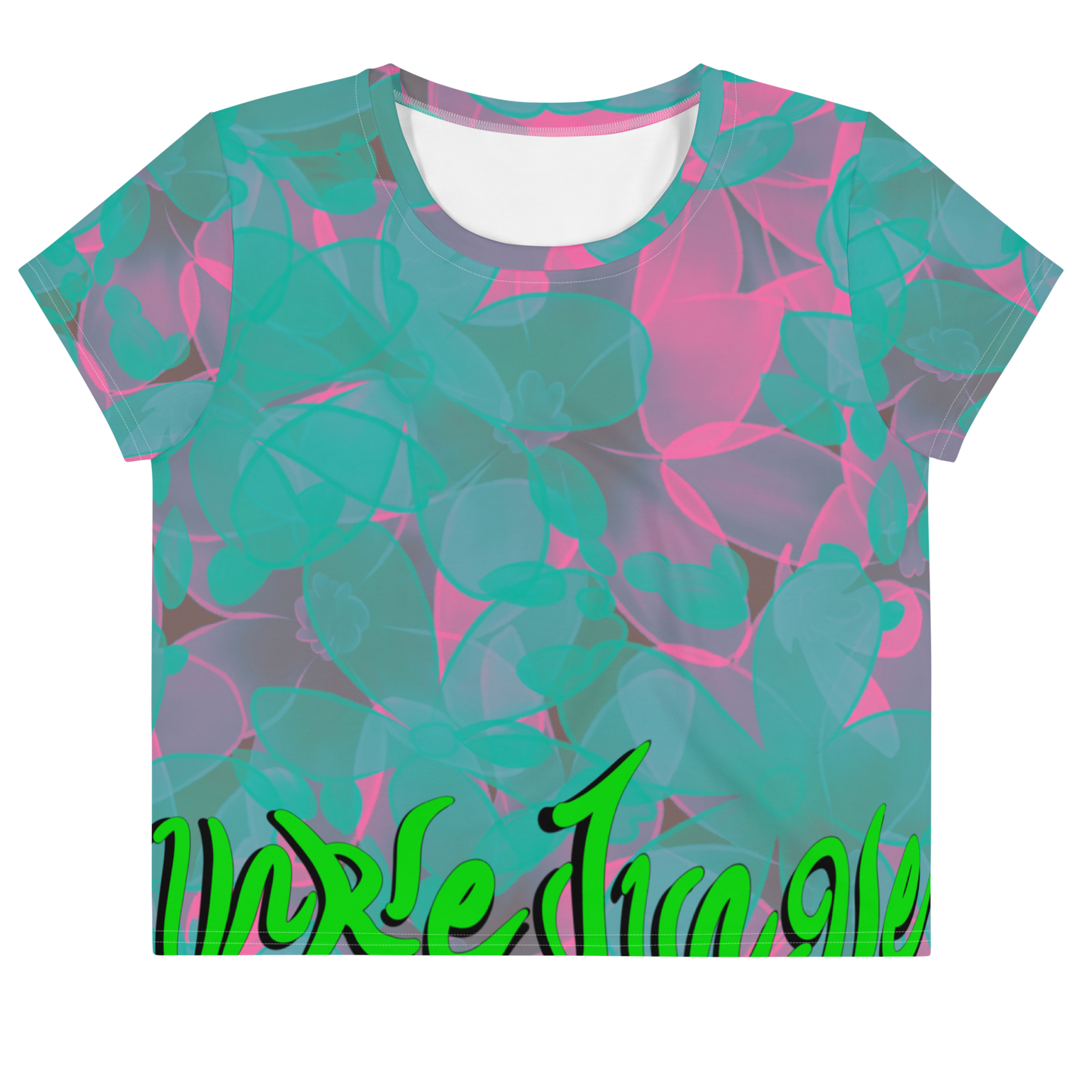 Unke Jungle Island Flower Crop Tee