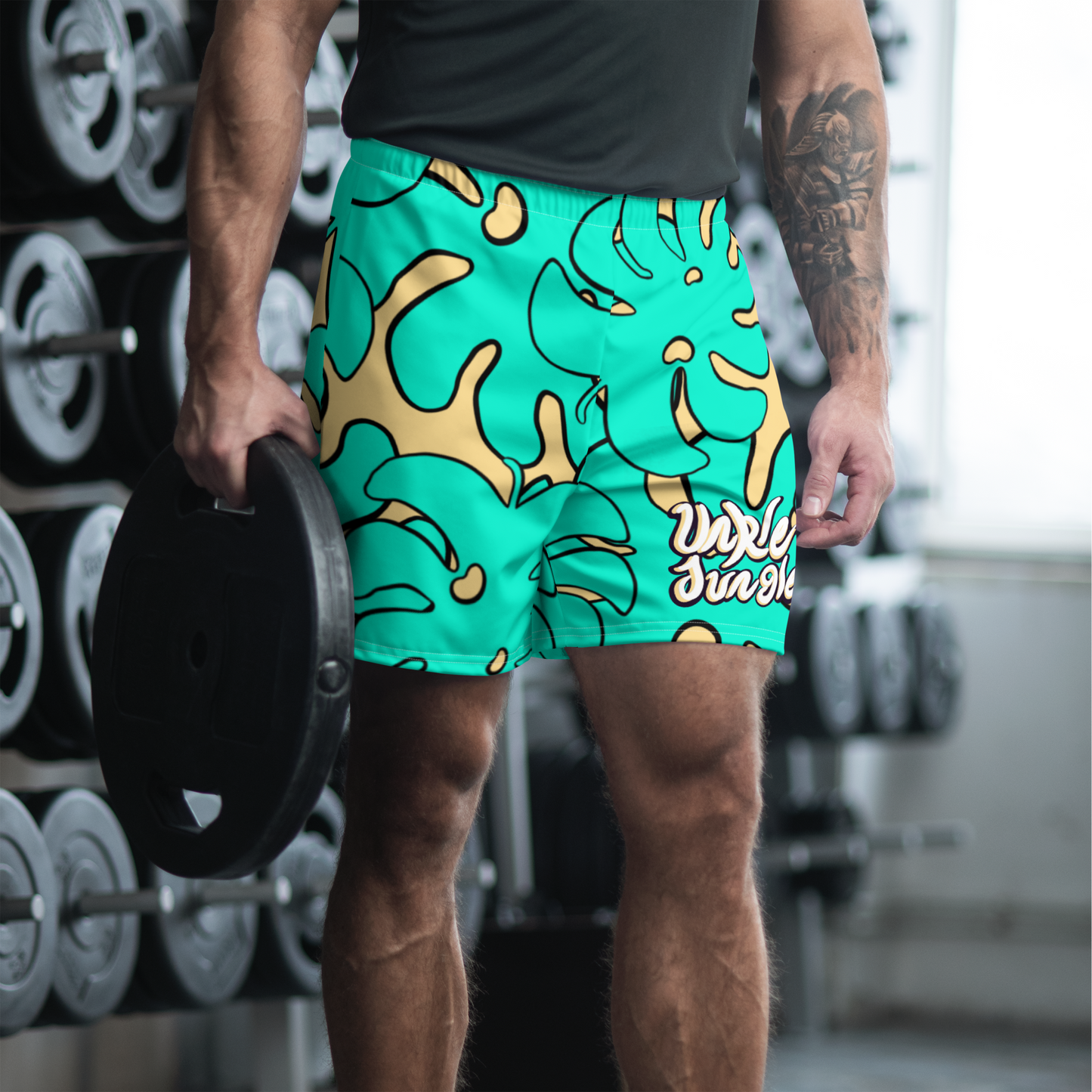 Unkle Jungle Island Leaf Athletic-cut Shorts