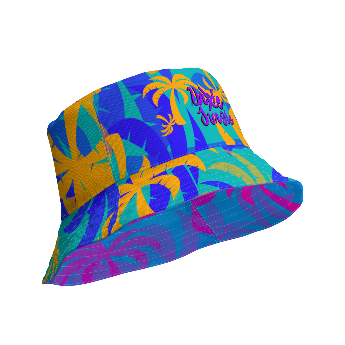 Unkle Jungle Reversible Palm Bucket Hat