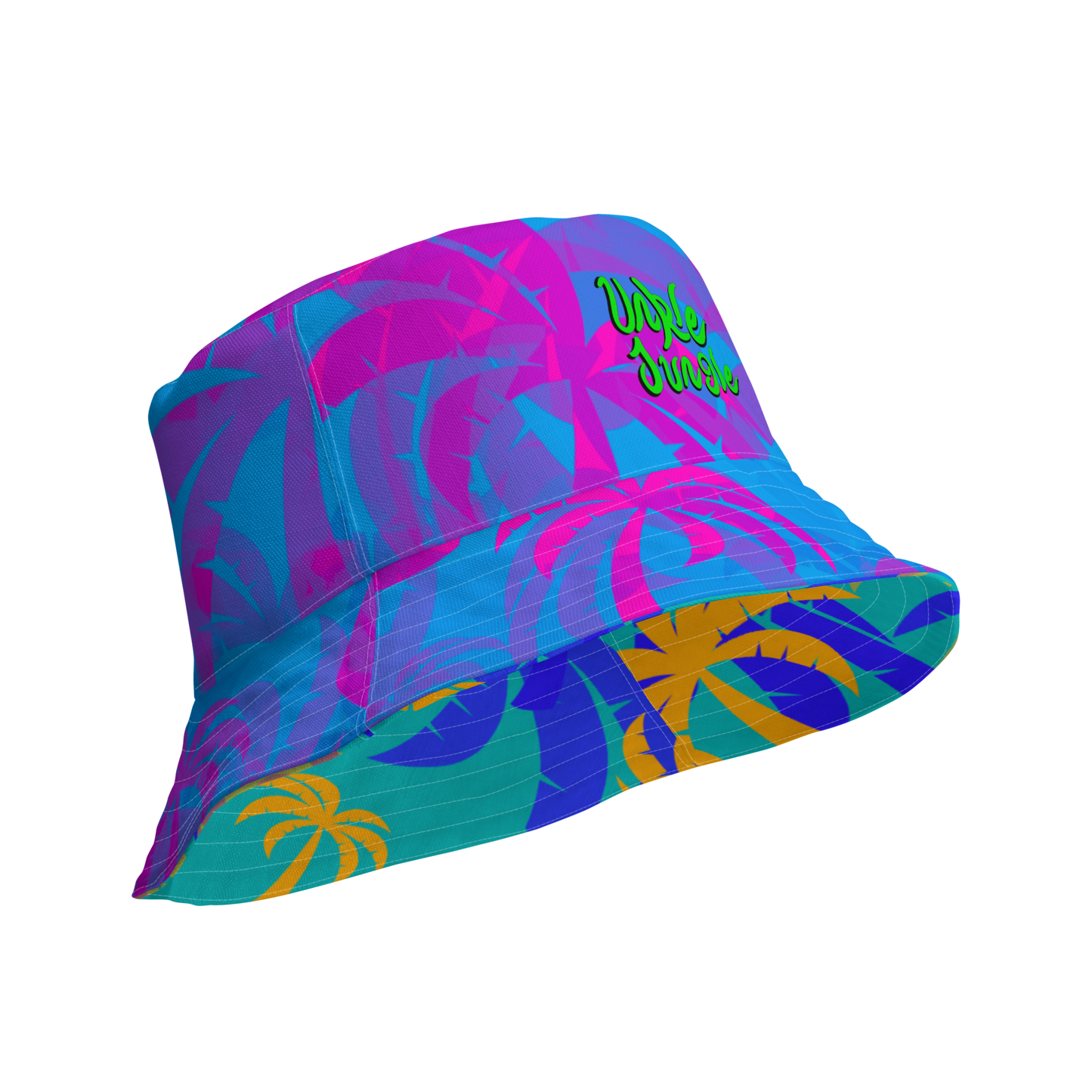 Unkle Jungle Reversible Palm Bucket Hat