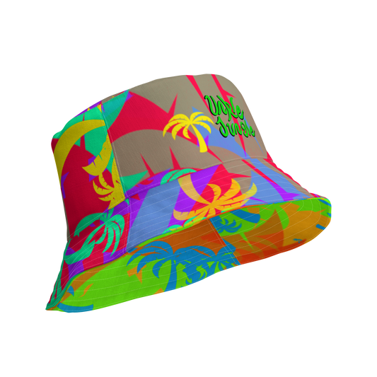 Unkle Jungle Reversible Palm Bucket Hat