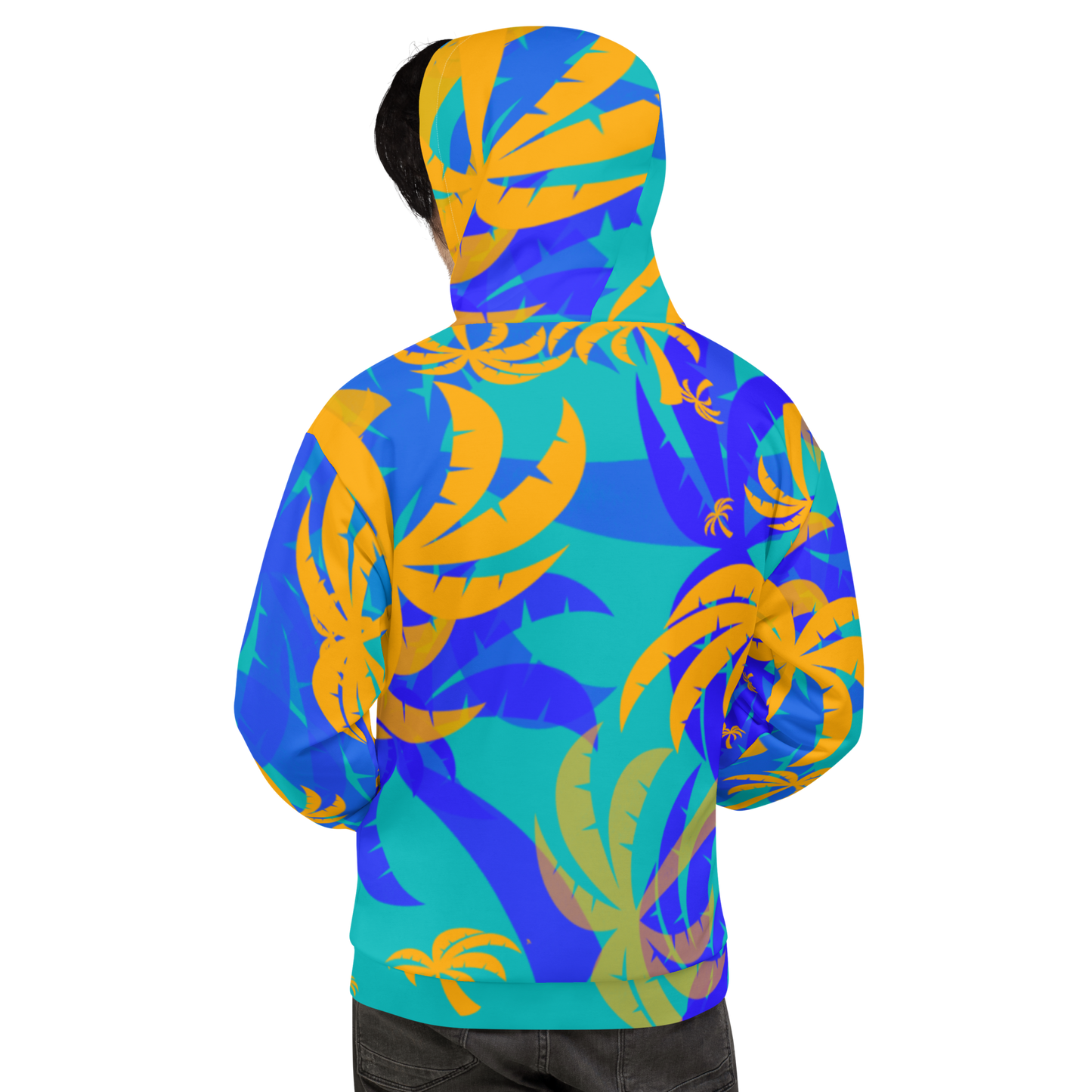 Unkle Jungle Graphic Hoodie Palm Pattern