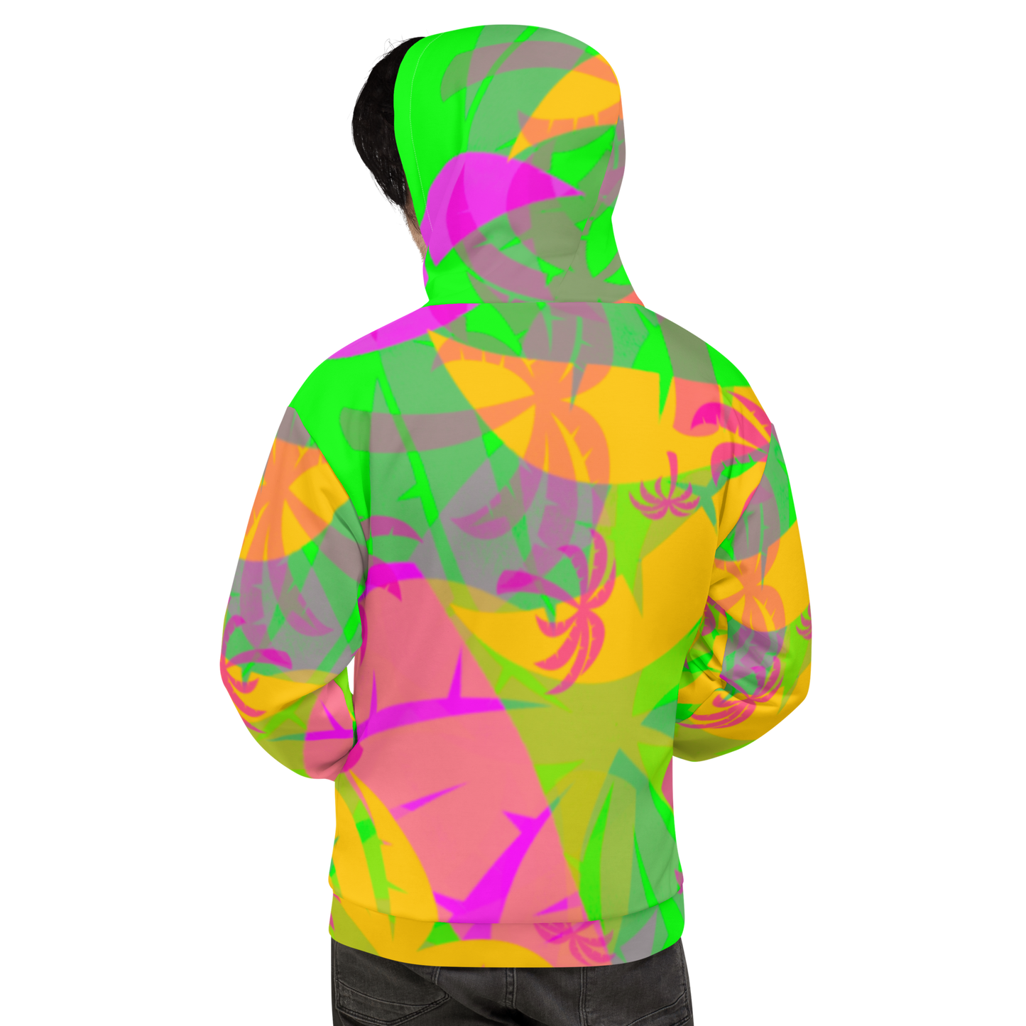 Unkle Jungle Graphic Hoodie Palm Pattern