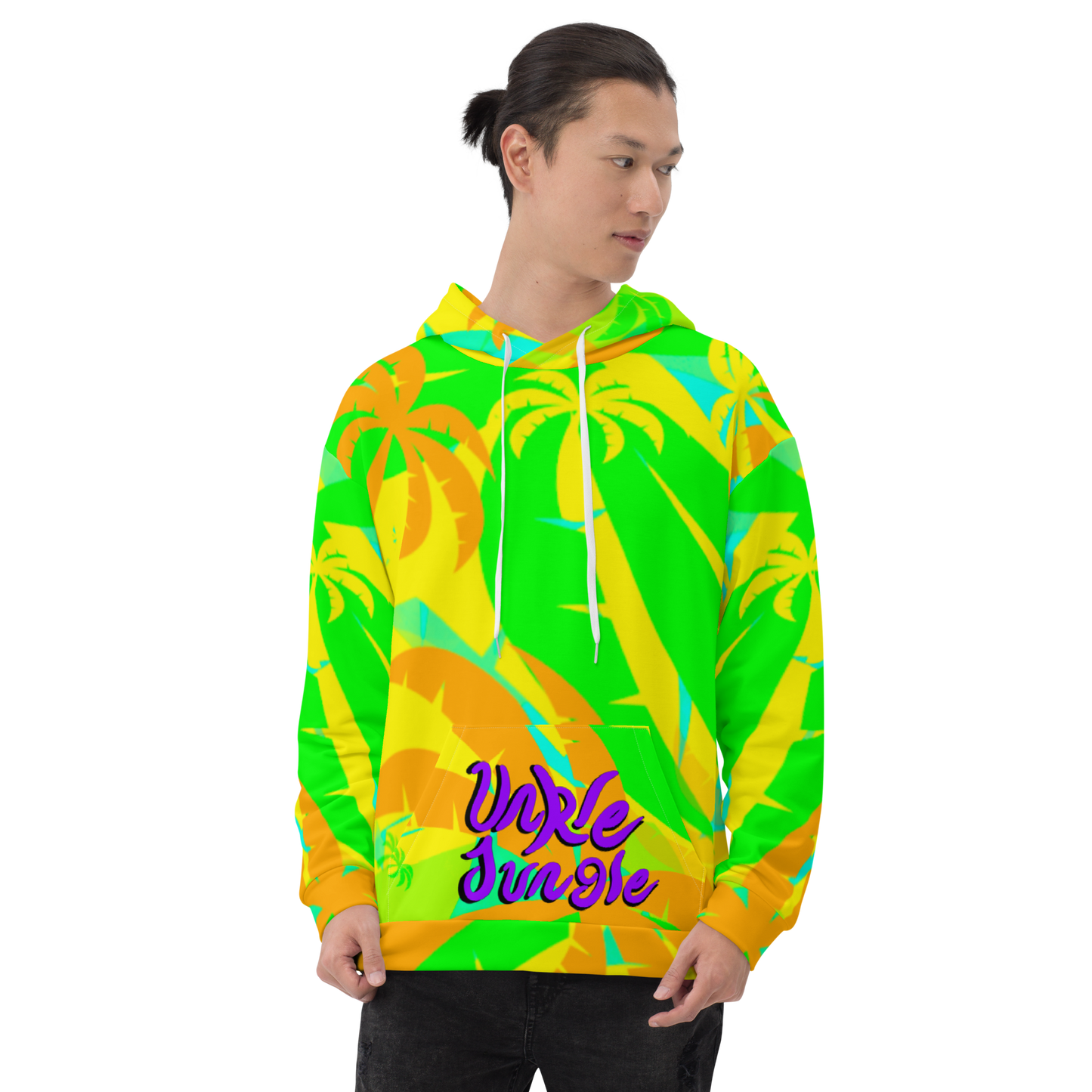 Unkle Jungle Graphic Hoodie Palm Pattern