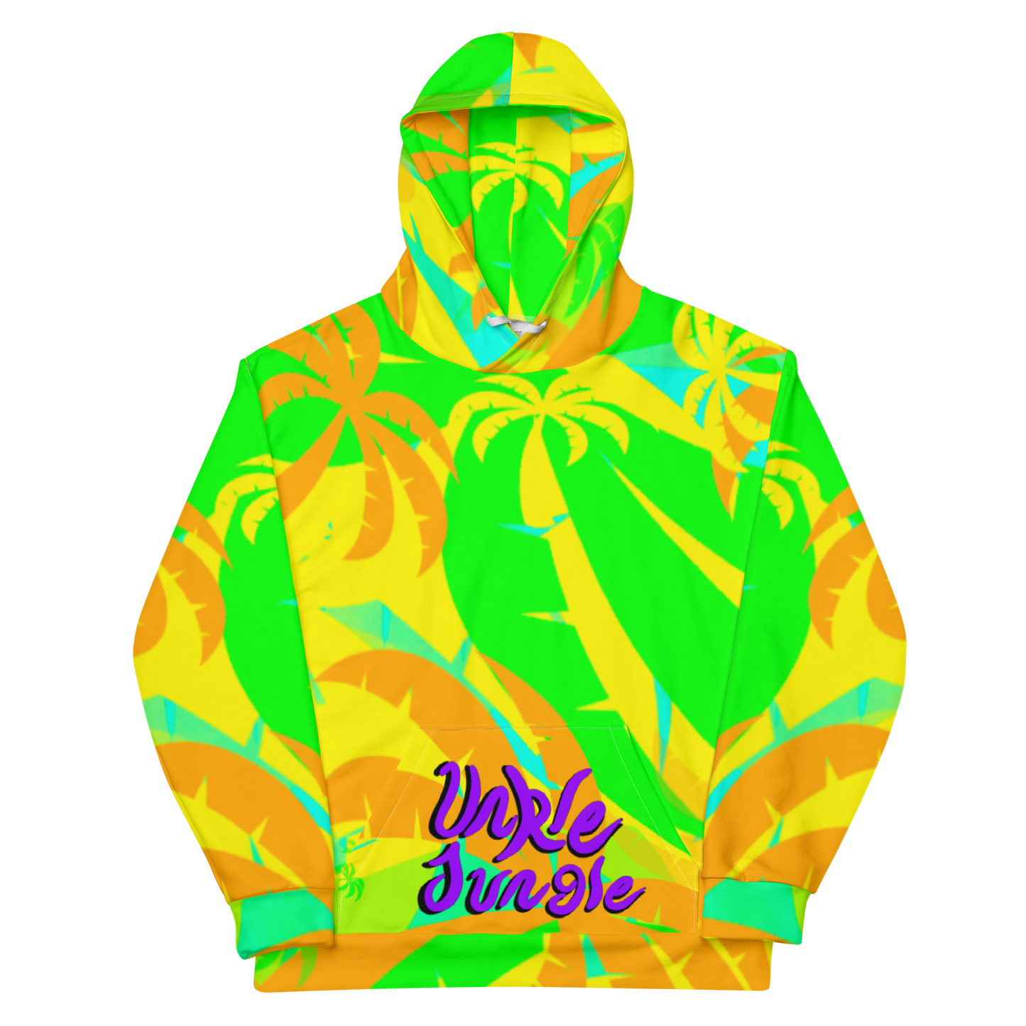 Unkle Jungle Graphic Hoodie Palm Pattern