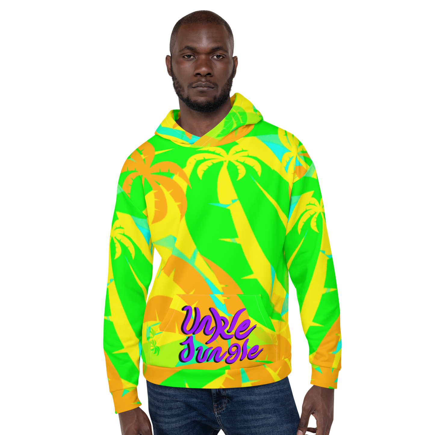 Unkle Jungle Graphic Hoodie Palm Pattern