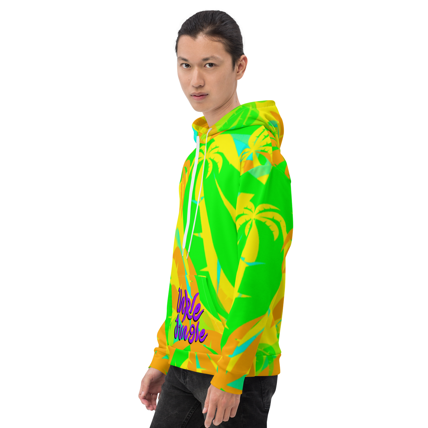 Unkle Jungle Graphic Hoodie Palm Pattern