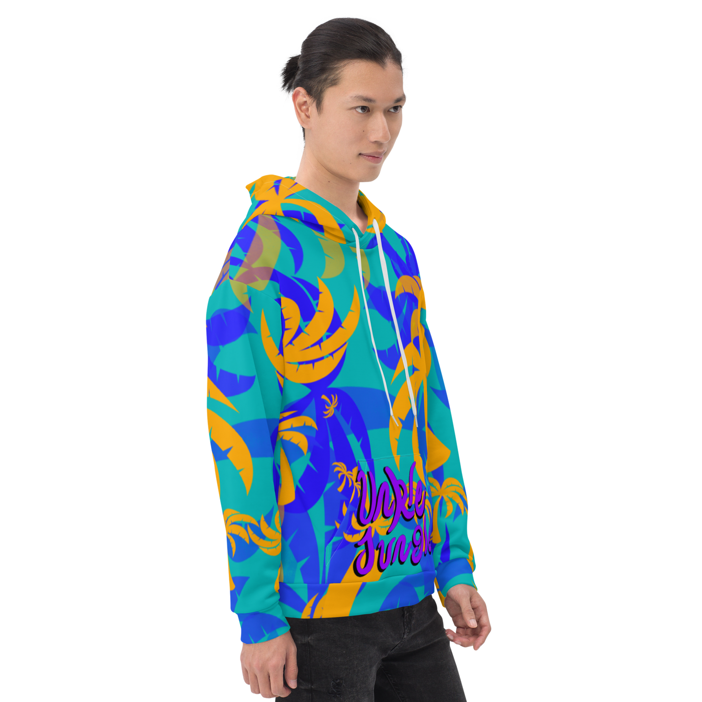 Unkle Jungle Graphic Hoodie Palm Pattern