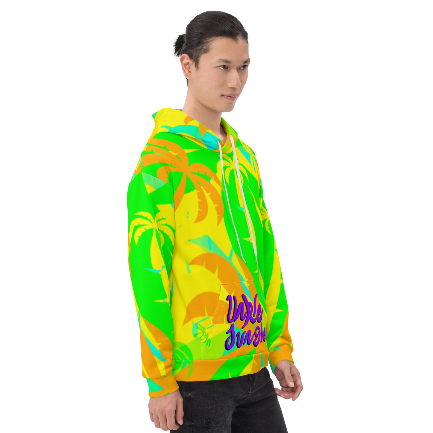 Unkle Jungle Graphic Hoodie Palm Pattern