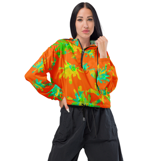 Unke Jungle Island Cropped Windbreaker